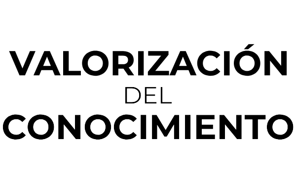 Imagen con la frase Valorización del Conocimiento