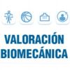 Logotipo de Valoración Biomecánica con iconos de una figura humana, una pelota, un edificio y un busto