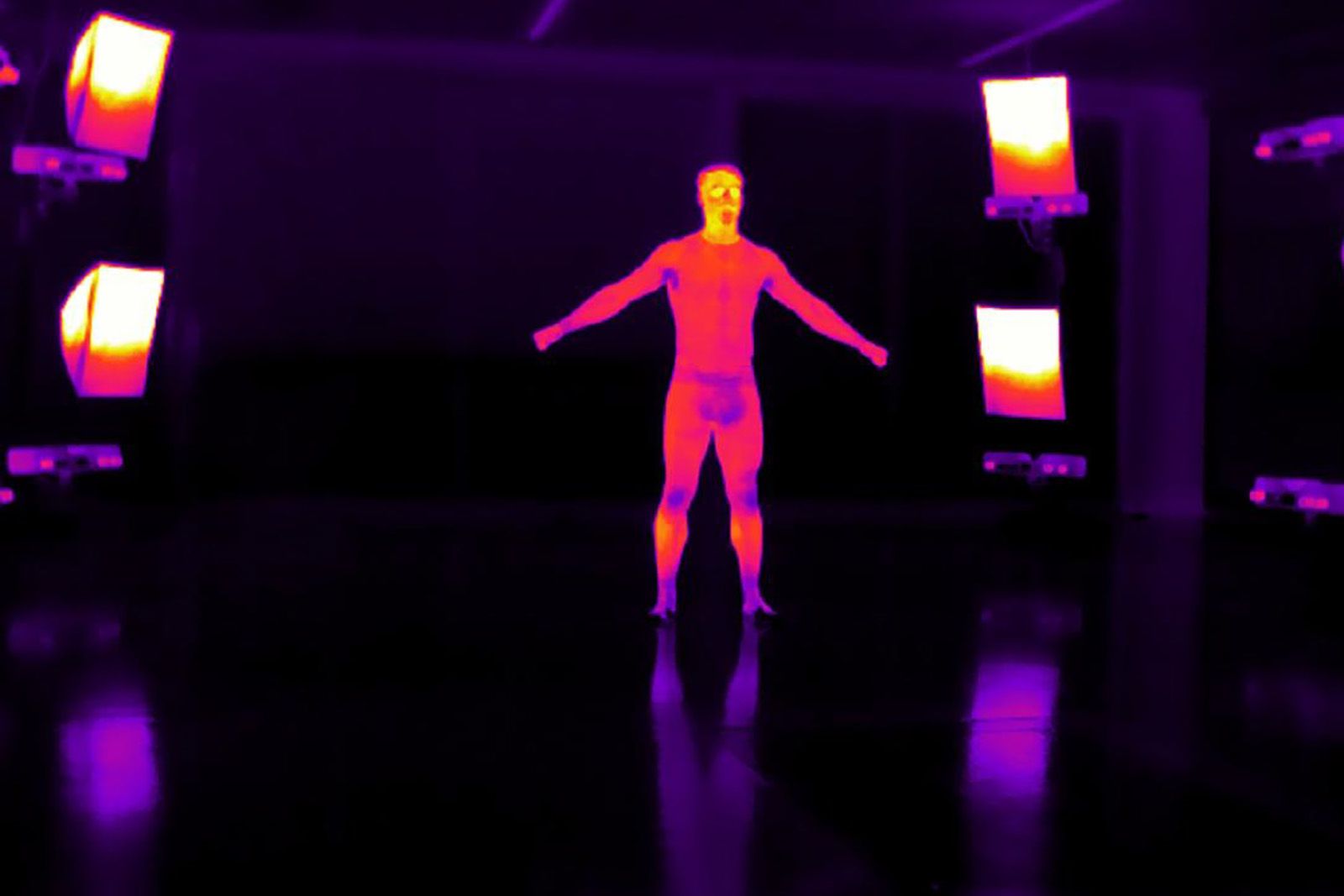 Thermical image of a made with Move 4D scanner