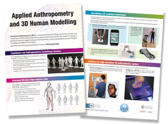Folleto sobre Applied Anthropometry and 3D Human Modelling