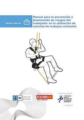 Portada del Manual de prevención de riesgos en trabajo verticales