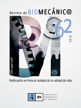 Portada de la revista de Biomecánica número 62