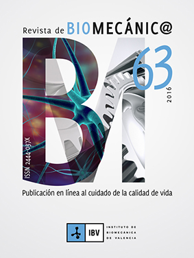 Portada de la revista de Biomecánica número 63