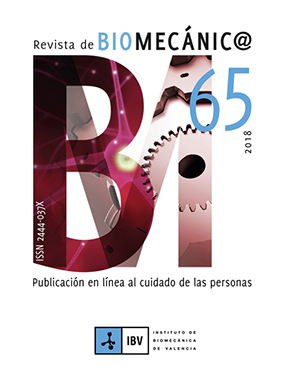 Portada de la revista de Biomecánica número 65