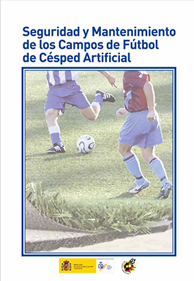 Portada de la guía sobre Seguridad y Mantenimiento de campos de fútbol de césped artificial