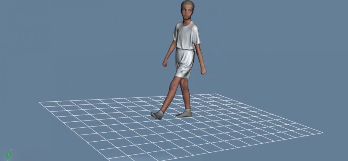 Captura en 3D de figura de niño