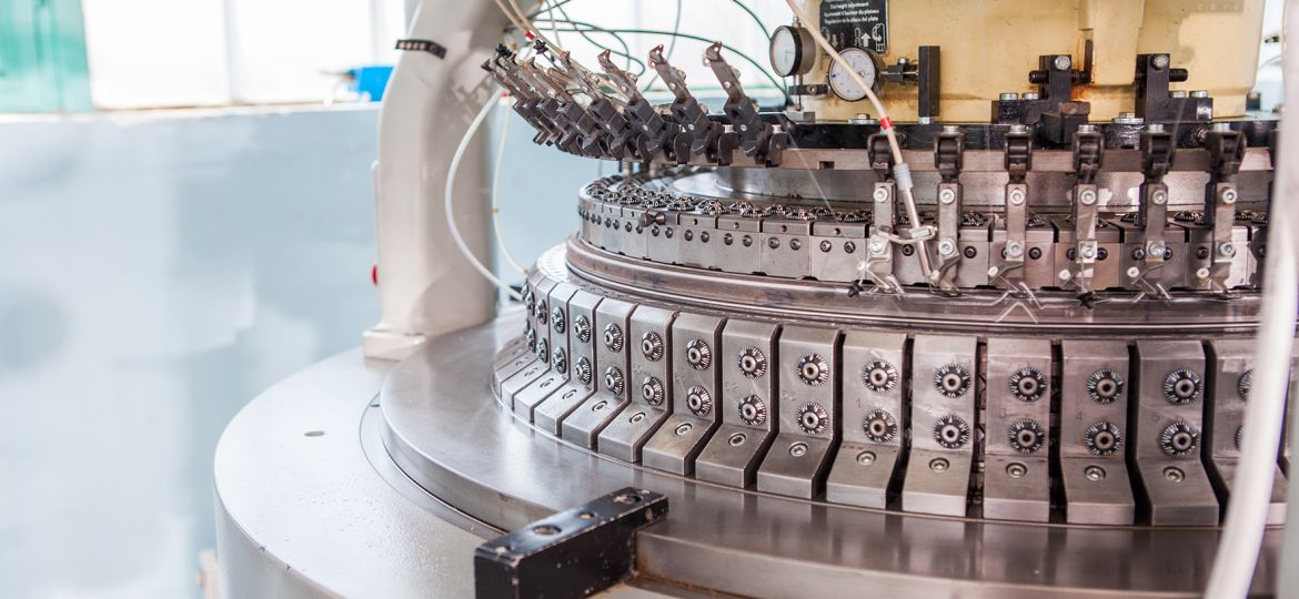 Textile industry weaving and warping machine - production